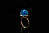 素雅·墨西哥蓝珀18k玫瑰金镶钻戒指 商品缩略图3