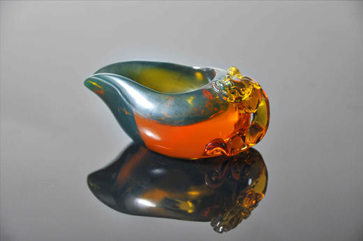 璃龙琥珀爵·墨西哥蓝珀立体雕刻件 茶杯 商品图3
