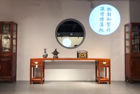 红桥红 家具严选  缅甸花梨(大果紫檀）  【252 艾克款一块玉架几案】