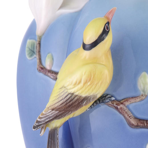 【彼达思】法蓝瓷 FZ03466自然 霓裳圆舞曲　玉兰花瓷瓶 商品图2