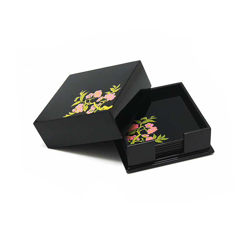 【梵谷漆器】彩绘花香漆艺杯垫