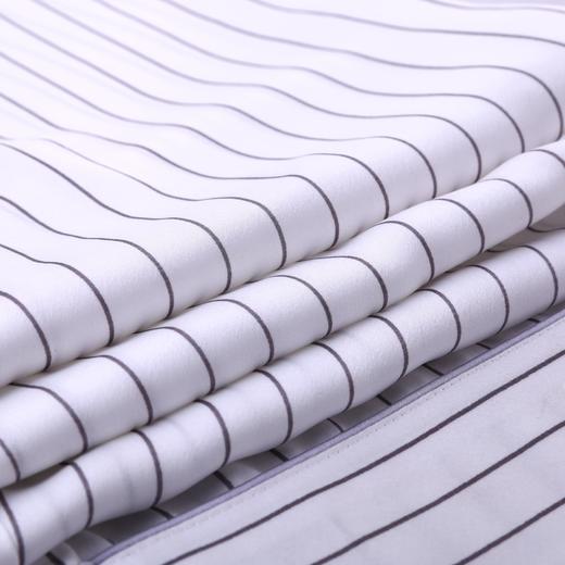 纺丝睡衣套装女条纹开衫翻领休闲长袖长裤家居服JJTY563 商品图3