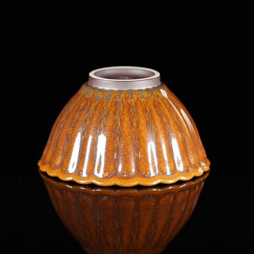 龙德堂陶艺 范泽锋 《菊颂》星月盏 库存请咨询客服 商品图3