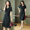 上海旗袍厂ASE-2255系带气质真丝连衣裙 商品缩略图2