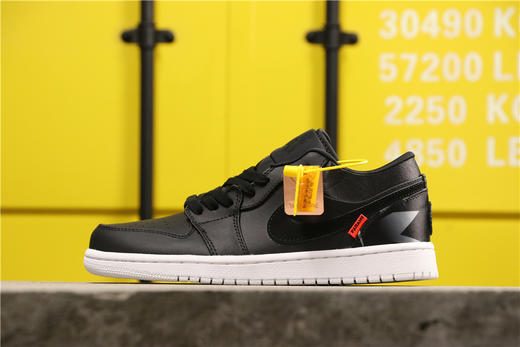 aj1 AJ1 乔丹1代 乔1 乔1低帮系列 Air Jordan 1  巴黎圣日耳曼黑脚趾黑紫黑红鎏金黑色 商品图3