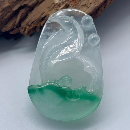 派瑞翡翠 翡翠挂件 冰种 飘花 商品图3