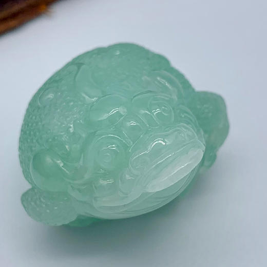 派瑞翡翠 翡翠手把件 糯种 绿色 商品图1