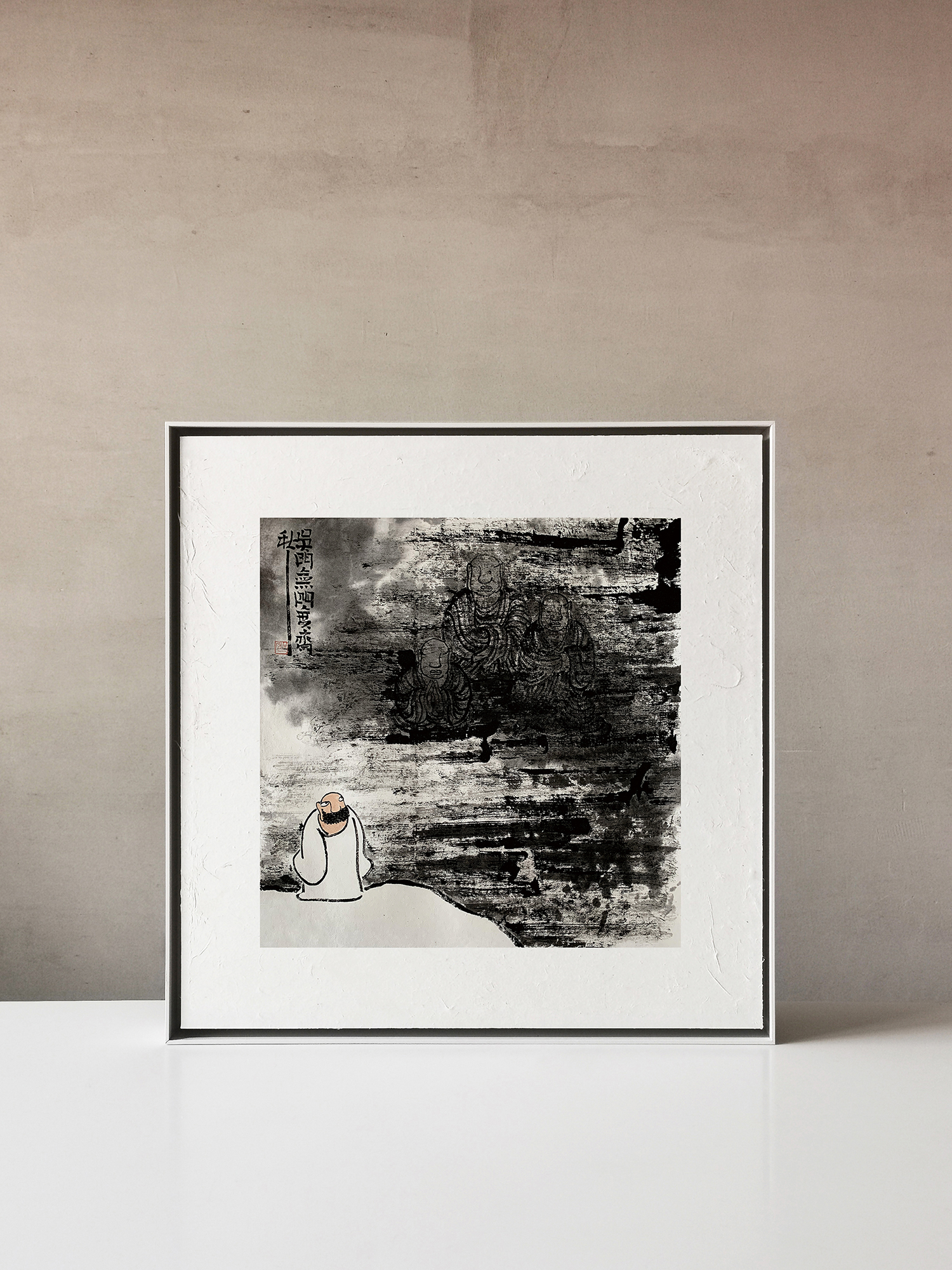 【观佛 · 04-秋一水墨原作】