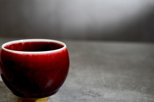 德化陶瓷 黄丽君老师作品 总裁杯·朗红盏