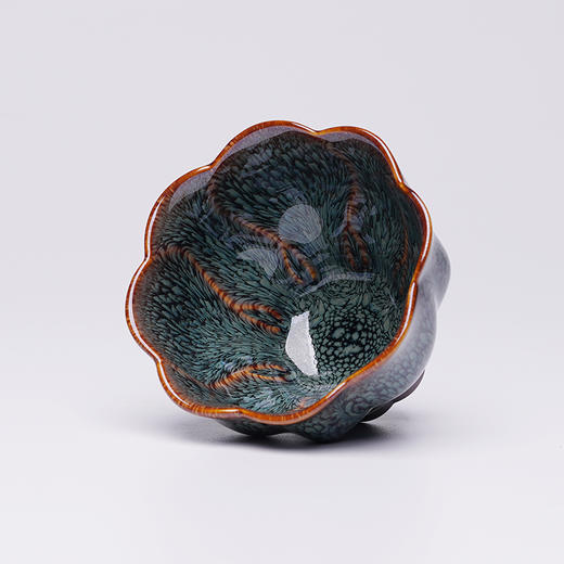 龙德堂陶艺 范泽锋烧 星月 天目盏《玉堂春》(库存请咨询客服) 商品图4