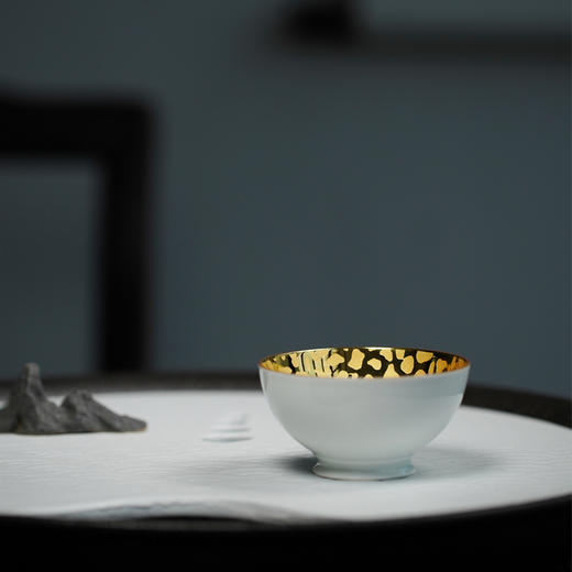 龙德堂陶艺 范泽锋烧 星月 小刻金釉盏 (库存请咨询客服) 商品图0