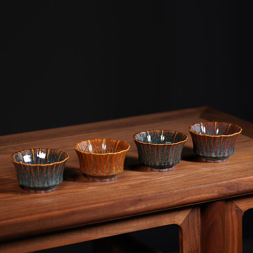 龙德堂陶艺 范泽锋烧 星月 天目盏 《羽冠-小》 (库存请咨询客服) 商品图2