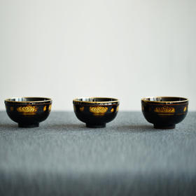 龙德堂陶艺 范泽锋烧 星月 金边玳瑁祥云天目盏 (库存请咨询客服)