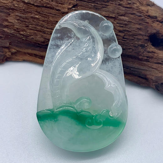 派瑞翡翠 翡翠挂件 冰种 飘花 商品图0