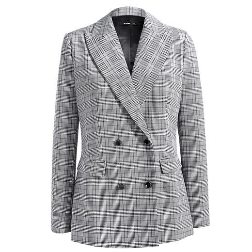 【超级内购会】灰色格纹西装套装1473310042-不支持退换 商品图4