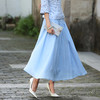 JT-9092新款春夏时尚文艺风复古高腰棉麻半身裙 商品缩略图2