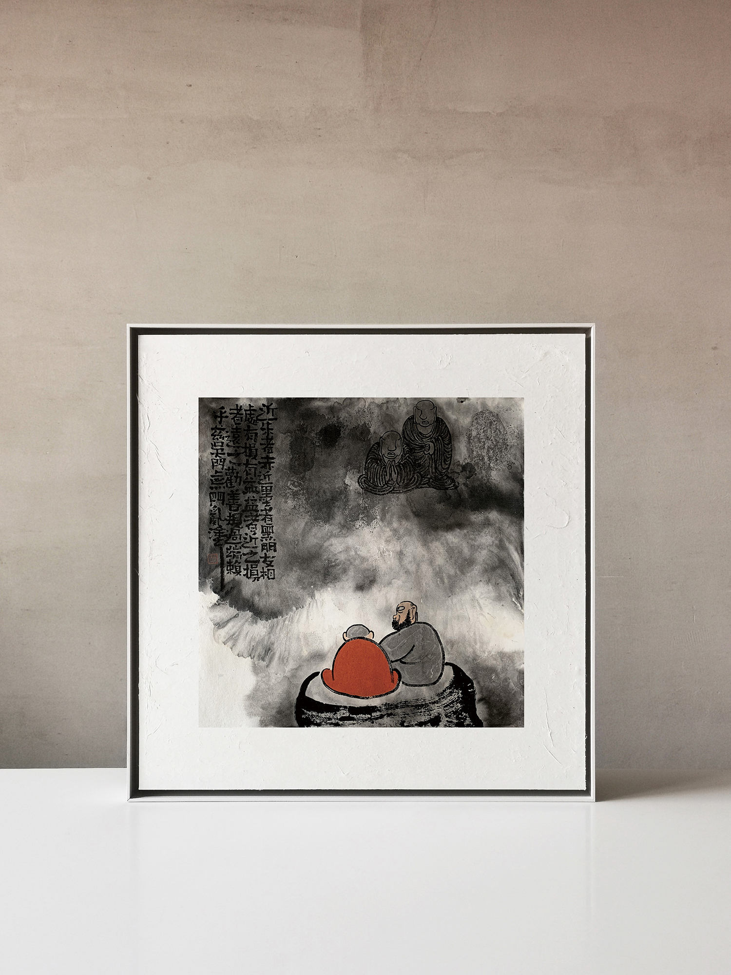 【观佛 · 06-秋一水墨原作】