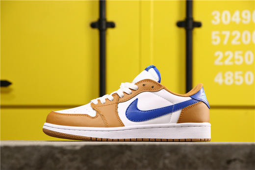 乔丹/Air Jordan aj1 AJ1 乔丹1代 乔1 乔1低帮系列 Air Jordan 1 low "Lakers"黑珍珠白蓝红彩绘白金红蓝白白黄白灰尼克斯麦黄 商品图1