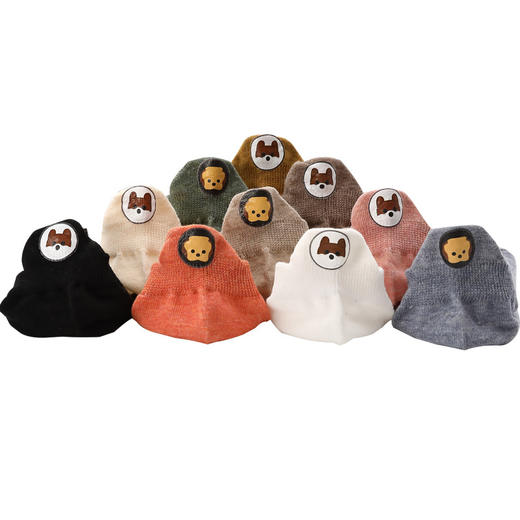 （新品推荐）夏季短袜女士薄款网红小雏菊日本棉袜潮袜立体后跟爱心WY 商品图4