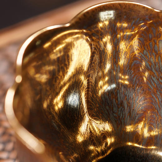 龙德堂陶艺 范泽锋烧 星月 天目盏《玉堂春》(库存请咨询客服) 商品图2