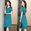 上海旗袍厂ASE-2255系带气质真丝连衣裙 商品缩略图1