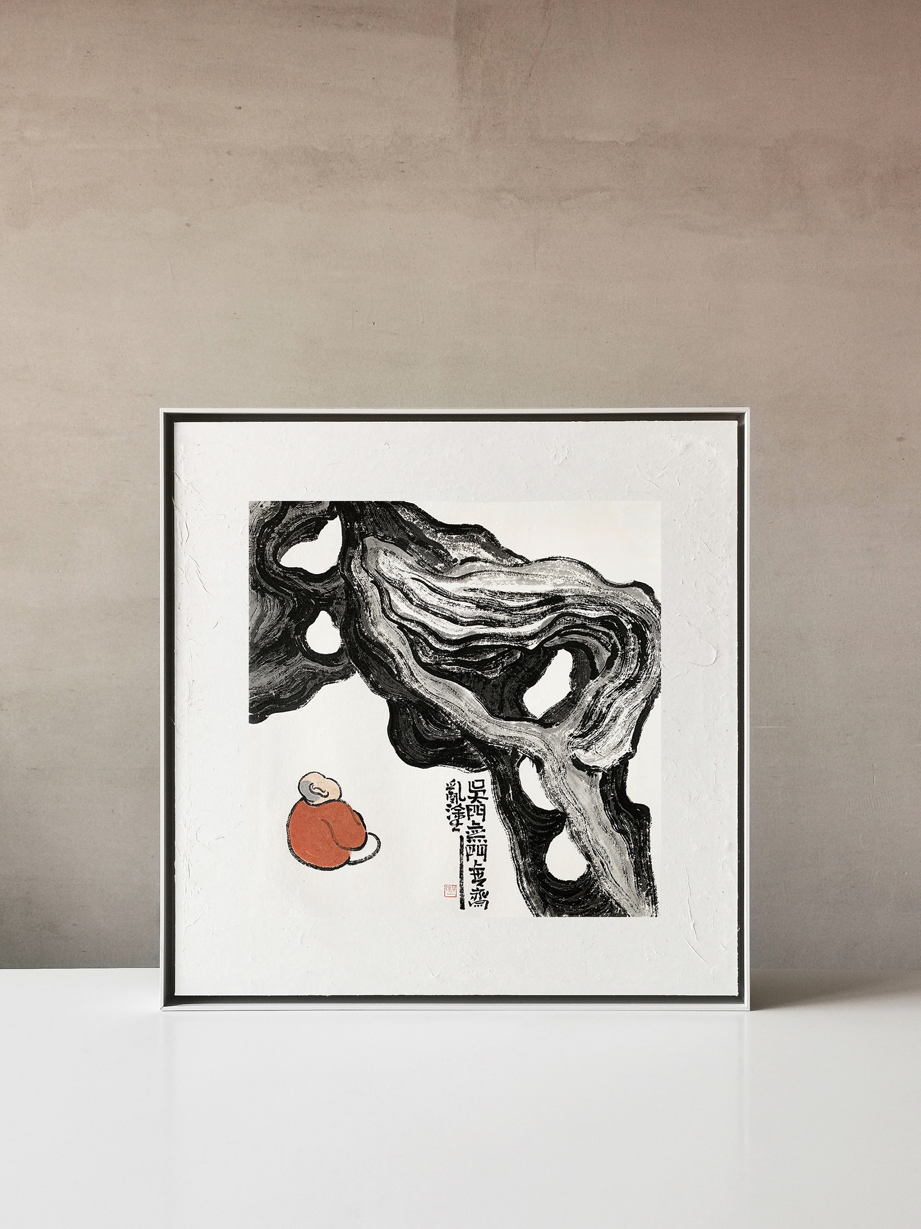 【问石 · 01-秋一水墨原作】