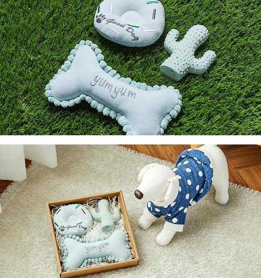 网红 Petbone costco代理宠物玩具 yumyum3件套 Blue  #04181329JPY带授权招加盟代理 商品图1