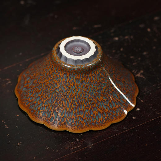 龙德堂陶艺 范泽锋烧 星月 天目盏《醉芙蓉》(库存请咨询客服) 商品图4