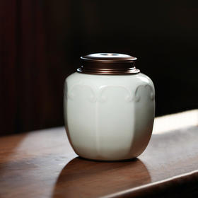 龙德堂陶艺 如意青瓷 茶叶罐(库存请咨询客服)