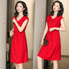 上海旗袍厂ASE-2251气质时尚系带真丝连衣裙 商品缩略图0