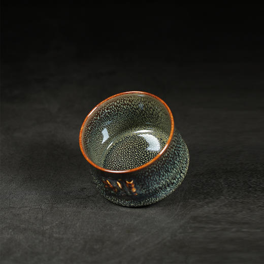 龙德堂陶艺 范泽锋烧 星月 天目盏《节节高》 (库存请咨询客服) 商品图3