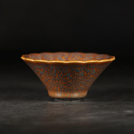 龙德堂陶艺 范泽锋烧 星月 天目盏《醉芙蓉》(库存请咨询客服) 商品图3