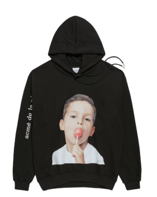 韩国ADLV 아크메드라비 BABY FACE HOODIE BLACK CANDY 商品图0