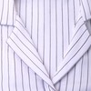 纺丝睡衣套装女条纹开衫翻领休闲长袖长裤家居服JJTY563 商品缩略图1