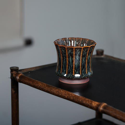 龙德堂陶艺 范泽锋烧 《回忆星月天目盏》 (库存咨询客服) 商品图0