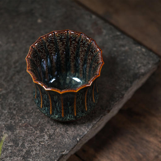 龙德堂陶艺 范泽锋烧 《回忆星月天目盏》 (库存咨询客服) 商品图1