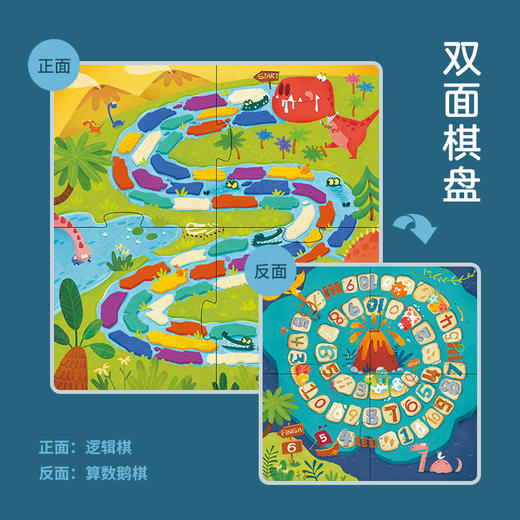 TOI图益飞行棋蛇棋儿童玩具3-4-6岁亲子桌面游戏认知桌游棋类 商品图3