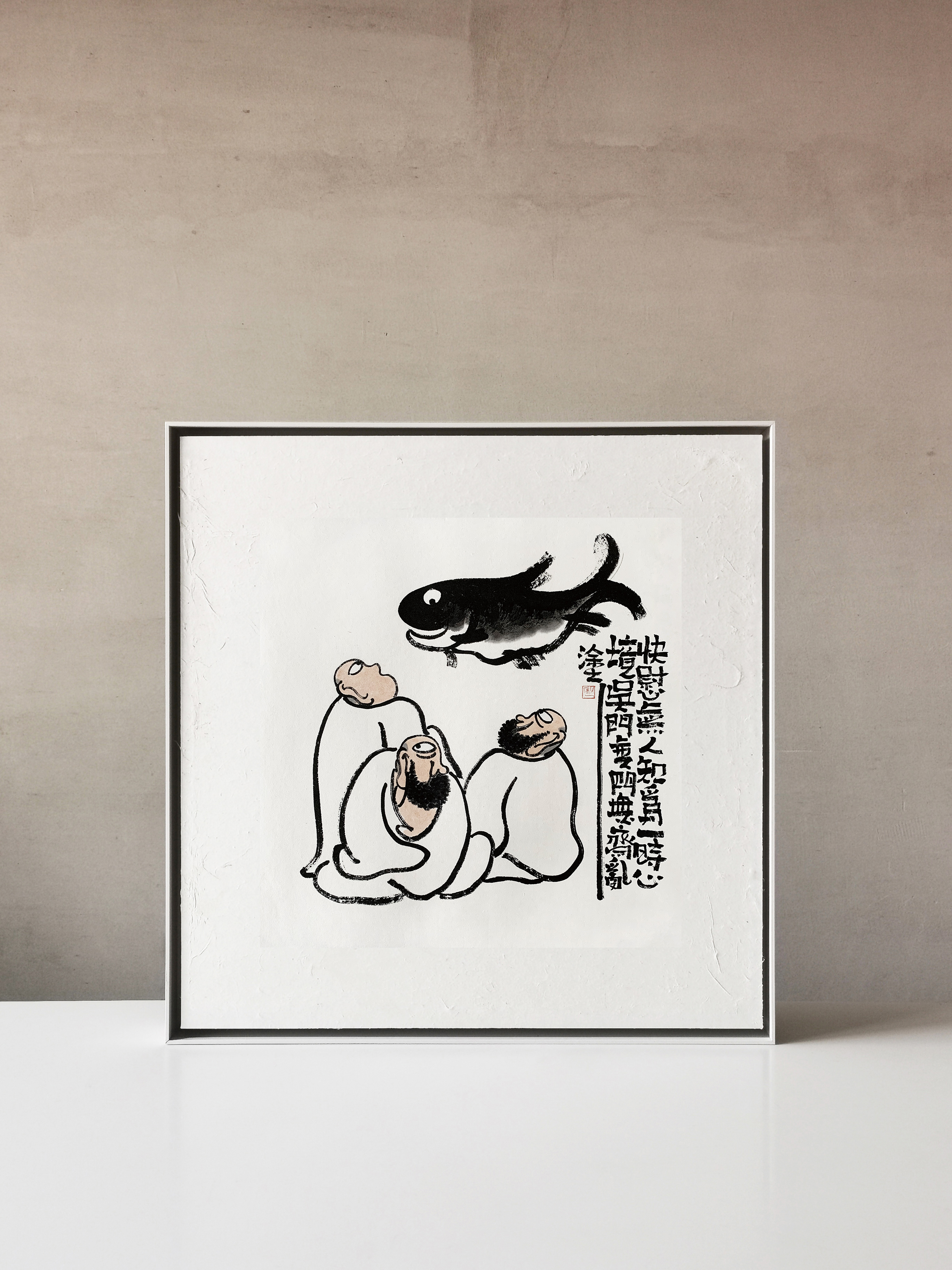 【自言自语 · 01-秋一水墨原作】