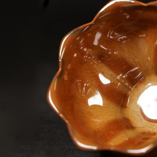 龙德堂陶艺 范泽锋烧 星月 天目盏《玉堂春》库存请咨询客服 商品图2