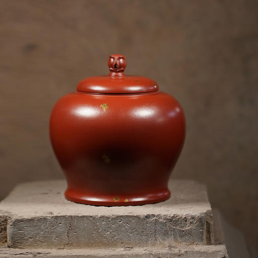 龙德堂陶艺 幻莲 紫砂 茶叶罐(库存请咨询客服) 商品图1