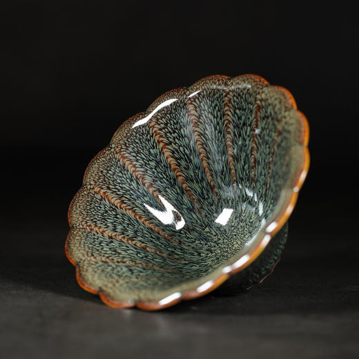 龙德堂陶艺 范泽锋烧 星月 天目盏《醉芙蓉》(库存请咨询客服) 商品图1