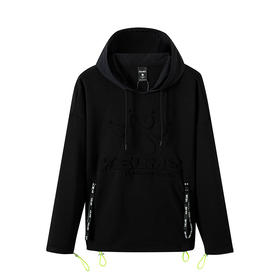 卡尔美 春季新款休闲连帽卫衣男运动时尚运动套头衫潮