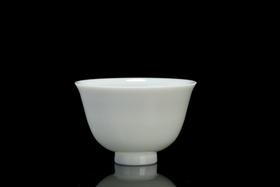 德化陶瓷 青白瓷手工单杯主人杯