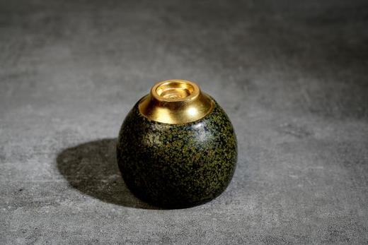 德化陶瓷 黄丽君老师作品 总裁杯·茶叶末盏