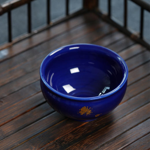 龙德堂陶艺 范泽锋烧 星月 天目盏《蓝宝王子》紫砂胎 库存请咨询 商品图1