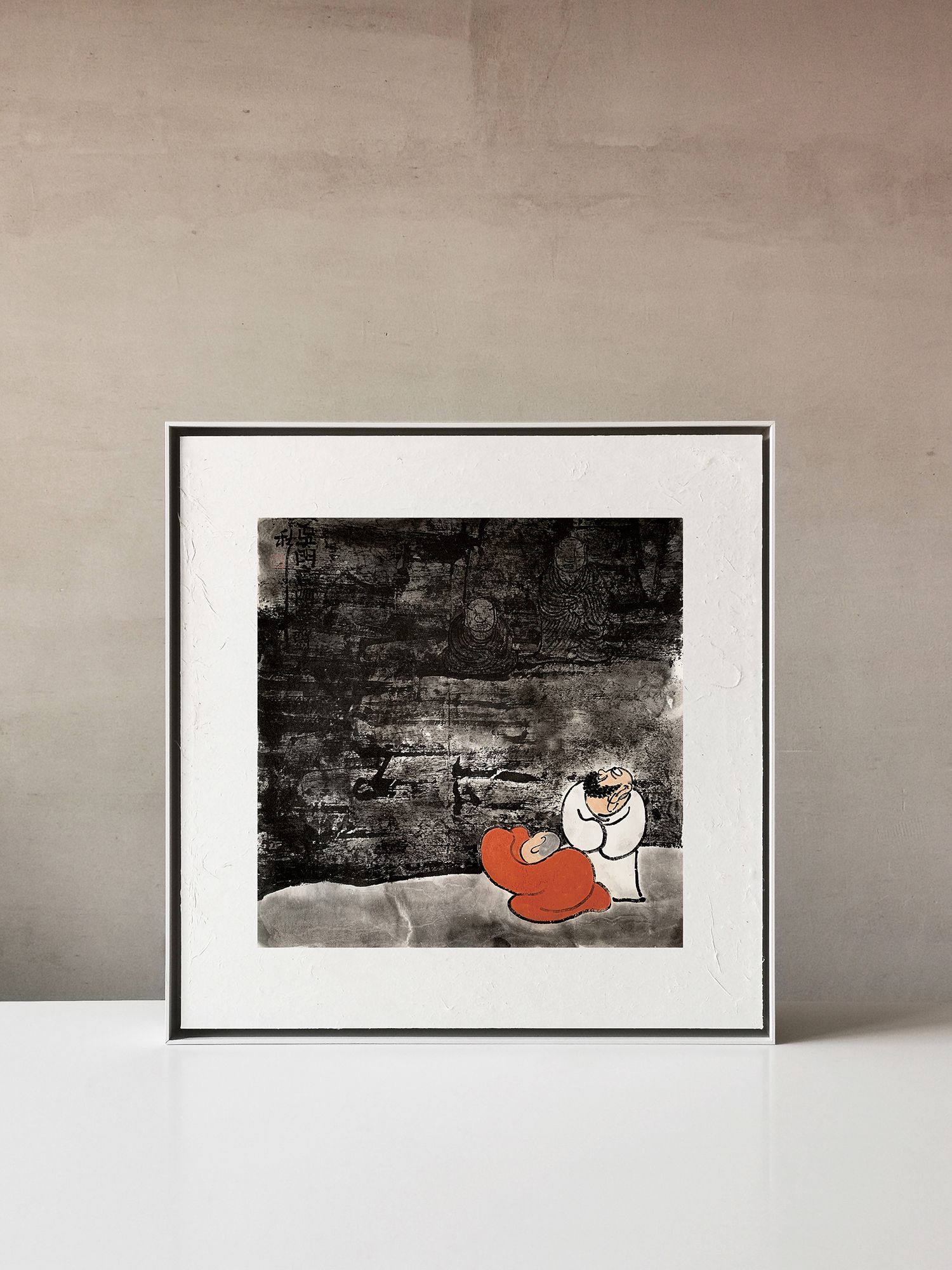 【观佛 · 08-秋一水墨原作】