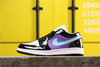 乔丹/Air Jordanaj1 AJ1 乔丹1代 乔1低帮系列 Air Jordan 1 Low GS 黑紫葡萄漆皮斑马纹白黑豆沙绿尼克斯黑蓝橙 商品缩略图4