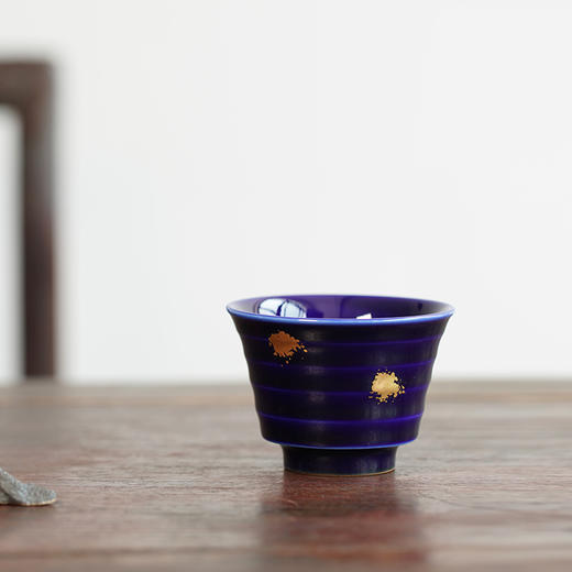 龙德堂陶艺 范泽锋烧 星月 天目盏《蓝宝公主》紫砂胎 库存请咨询 商品图1