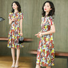 上海旗袍厂ASE-2263简约印花气质真丝连衣裙 商品缩略图0