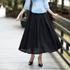 JT-9092新款春夏时尚文艺风复古高腰棉麻半身裙 商品缩略图1